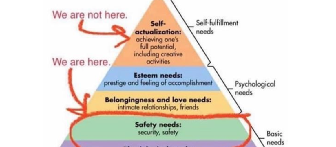 The Pandemic, Maslow and Us